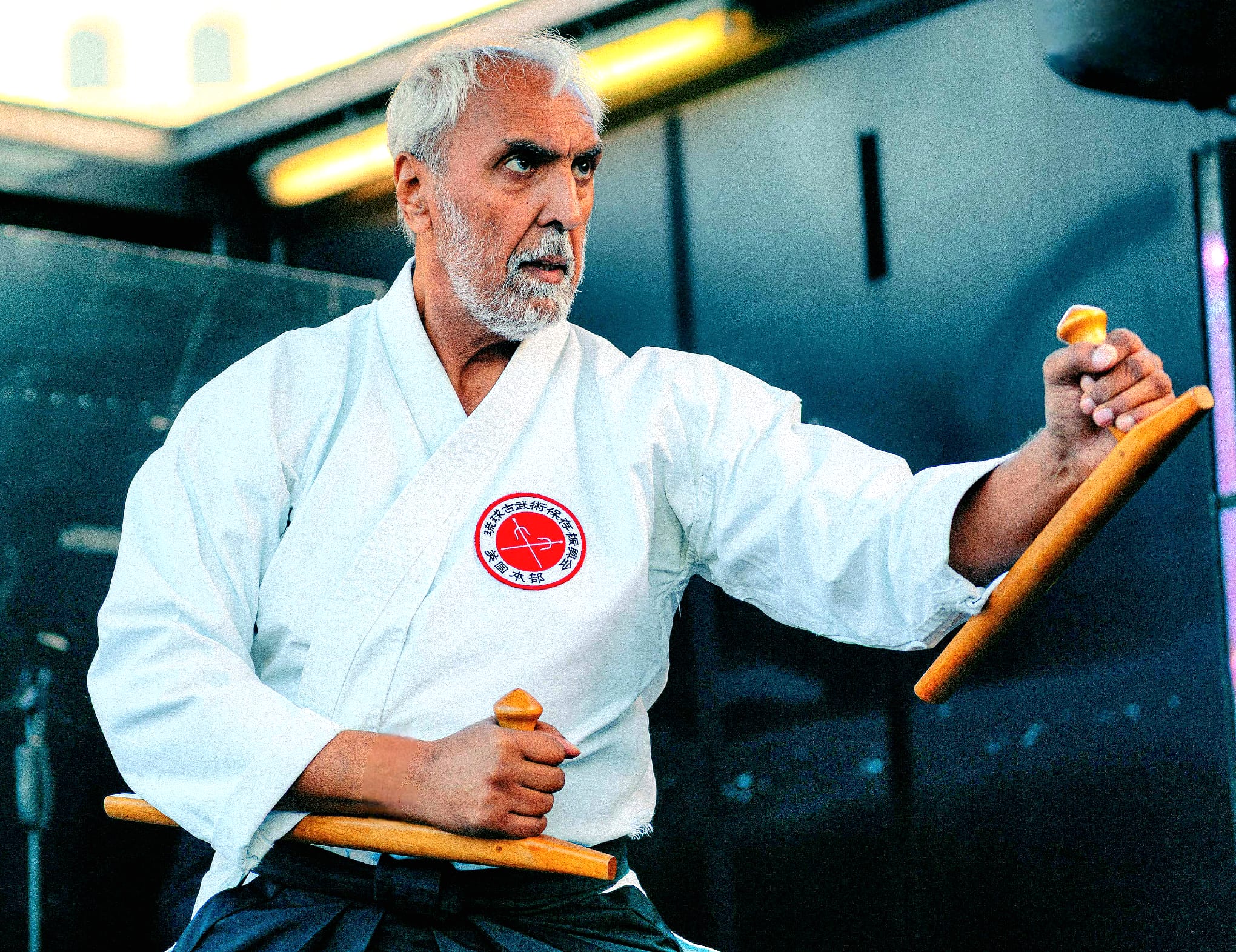 Mehar Brar practising Tonfa
