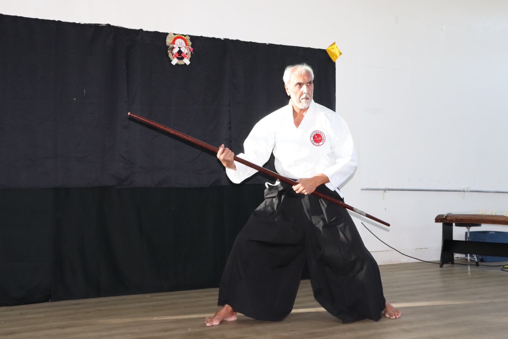 Mehar Brar demonstrating Bo posture