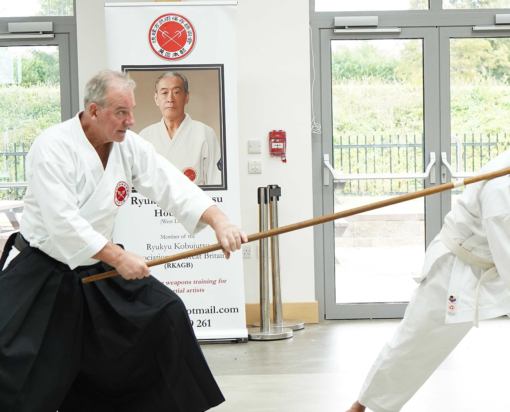 Julian Mead Shihan teaching Bo partner practice