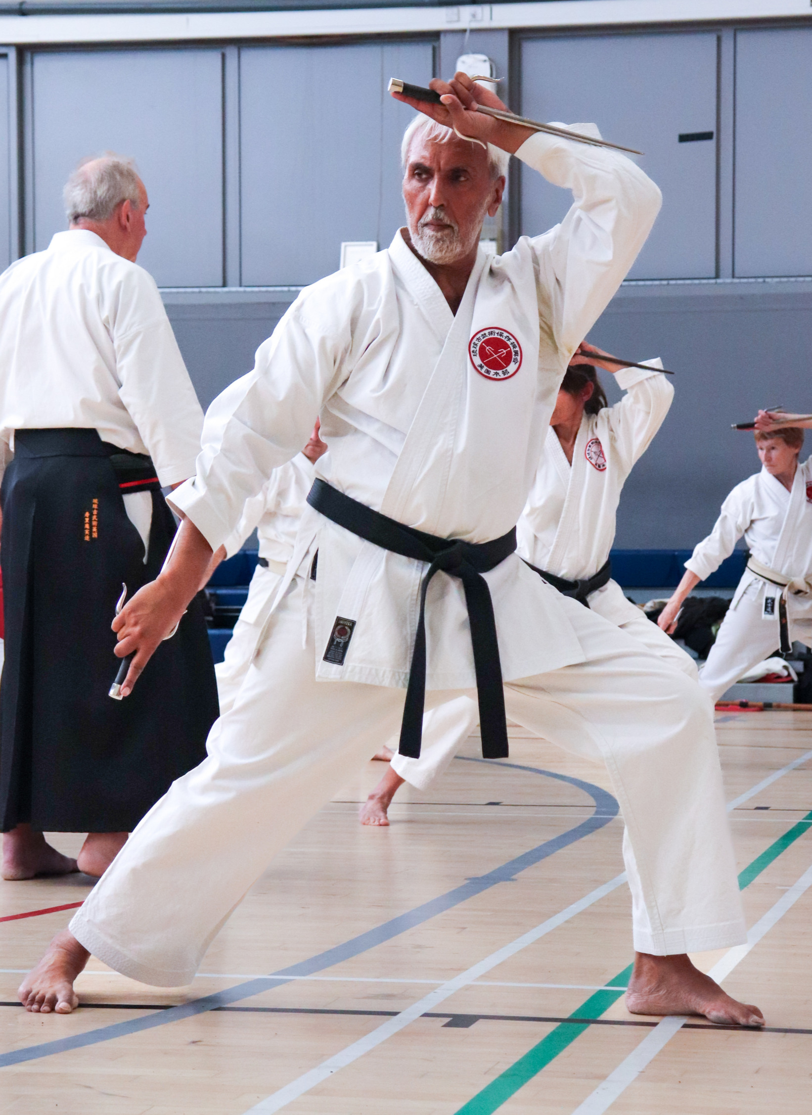 Mehar Brar practising Kobujutsu