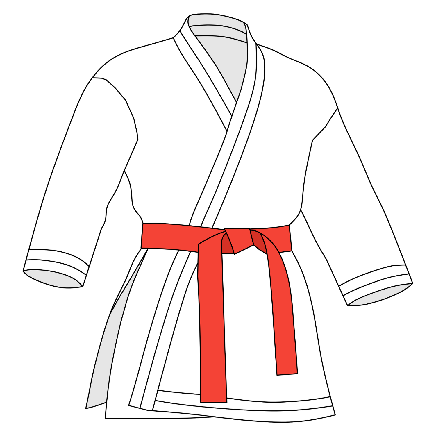 Illustration of a Karate uniform